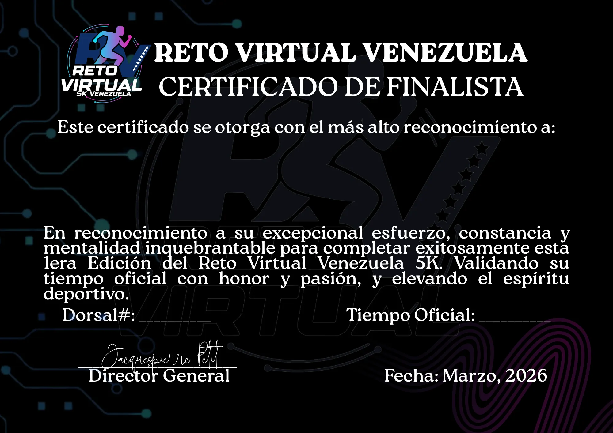 Certificado Oficial